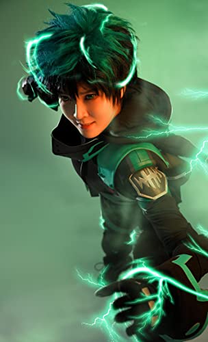 Miccostumes Unisex Anime Green Cosplay Costume Battle Suit Fighting Suit (X-Large, Green) #TOP4