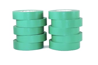 GGR Supplies EL-766AW General Purpose Electrical Tape 3/4" W x 66 L UL/CSA Listed core. Utility Vinyl Synthetic Rubber Electrical Tape 100 Units/Full Case - Green