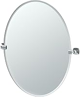 Vista 4 de Gatco 4149SM Jewel Espejo rectangular sin marco, cromo, 24 pulgadas de alto