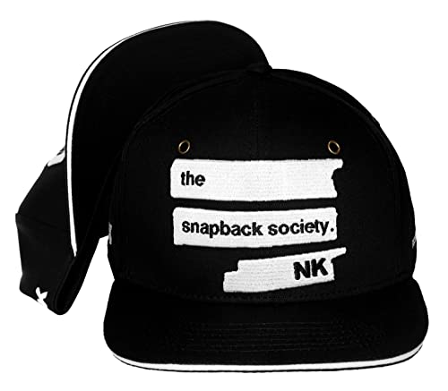 Casquette snapback unisexe noire taille réglable pour éviter le soleil avec style