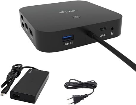 i-tec USB-C HDMI Dual DP Docking Station 100W + Universal Charger 100W