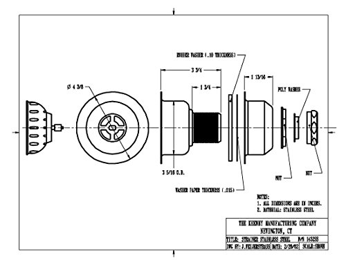 Colador profundo de acero inoxidable Keeney 1432SS miniatura 2