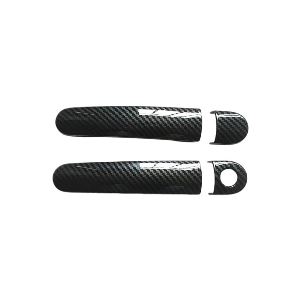 YMYYQW Car Outer Door Handle for Golf 5 MK5 V for Rabbit 1K Car Accessories Door Handle Cover Trim Plastic Carbon Fiber