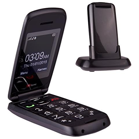 TTfone Star Simple Einfach zu Benutzendes Sim-Freies Klapptelefon Cover