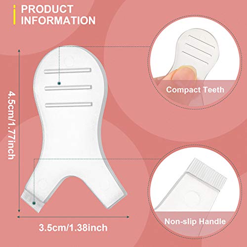 20 Pieces Lash Lift Pads Rods Silicone Eyelash Perming Curler And 30 Pieces Y Shape Eyelash Brush, Silicone Eyelash Perming Curler Makeup Tools, Reusable Lash Lifting Pads (Clear) #TOP2