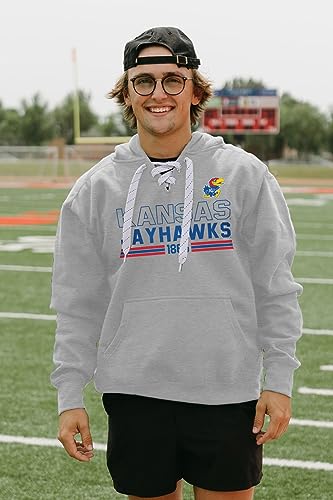 Kansas Jayhawks NCAA Officially Licensed Hockey Hooded Sweatshirt, Large