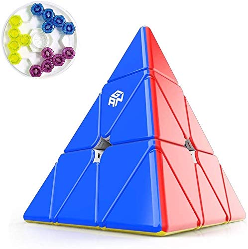 Cubelelo GAN Pyraminx Stickerless Magnetic Enhanced Speed Cube Magic Triangle Puzzle (B08JM26YVZ) Amazon Price History, Amazon Price Tracker