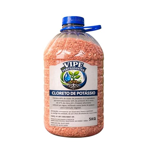Adubo Fertlizante Cloreto De Potassio Pote 5 Kg