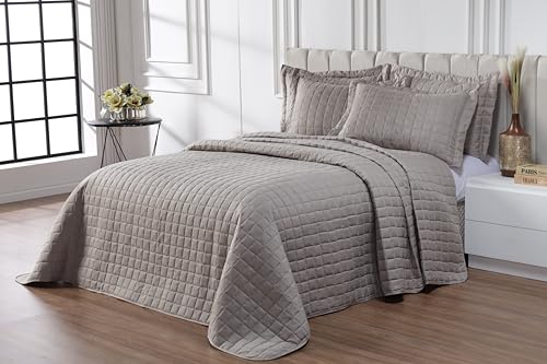 Kit Cobre Leito 400 Fios Completo Dupla Face Solteiro, Casal, Queen e King Size. (Avelã, Casal - 3 pcs)