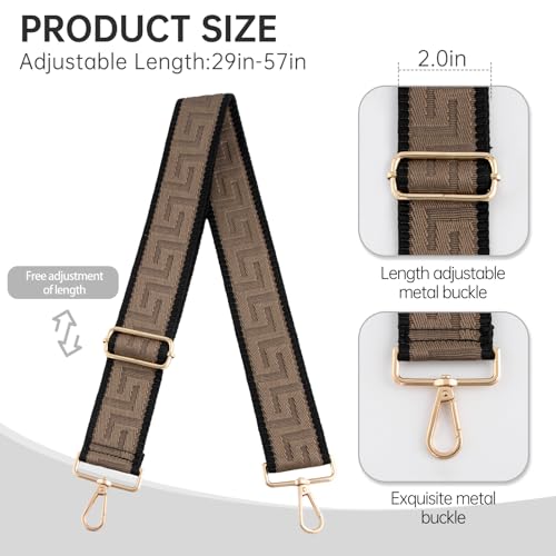 Image of Dksongr Purse Straps Replacement Crossbody Wide Bag Strap for Purses Adjustable shoulder Straps for Women bags