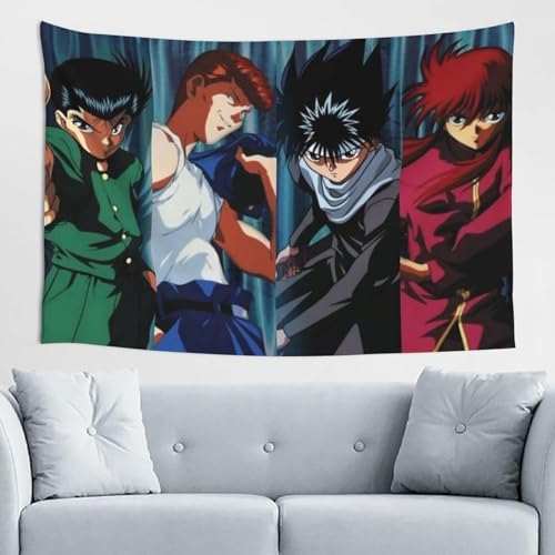 幽遊白書 タペストリー 壁掛け 間仕切り大判壁掛け 壁装飾アート 人気 おしゃれ 多機能 壁掛け装飾 家の装飾 装飾用品60x40inch