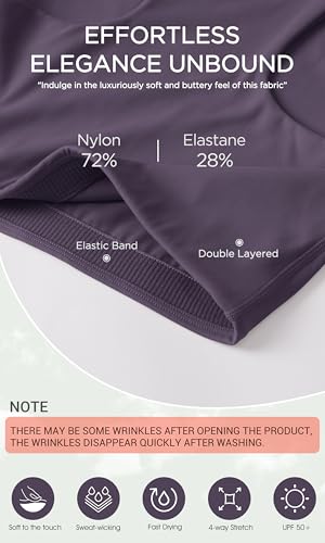 Image of ODODOS Racerback Tank Bra for Women High Neck Non Padded Medium Support Sports Bra Workout Yoga Crop Tops