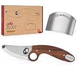 ZLemma Toddler Knife Set for Real Cooking with Safe Rounded Tip and Fingers Guard, Knives for Kids a