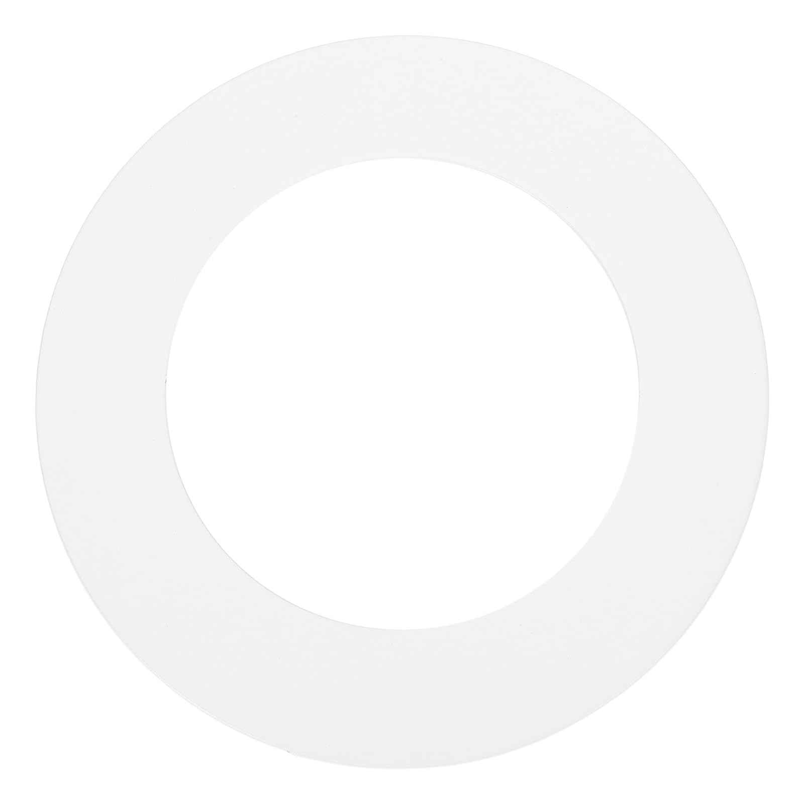 sourcing map Goof Rings, 2.8" ID 4.3" OD Steel Flat Goof Trim Ring Light Cover Plate Flush Mount Can Converter for Recessed Downlight Vent Ceiling Medallion Wall Hole Decor, Matte White