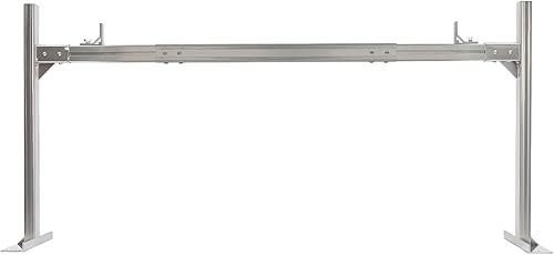 Estante de camión para camionetas, capacidad de 800 libras, estante para cama de camión, ancho ajustable, para transportar madera, kayaks y tablas