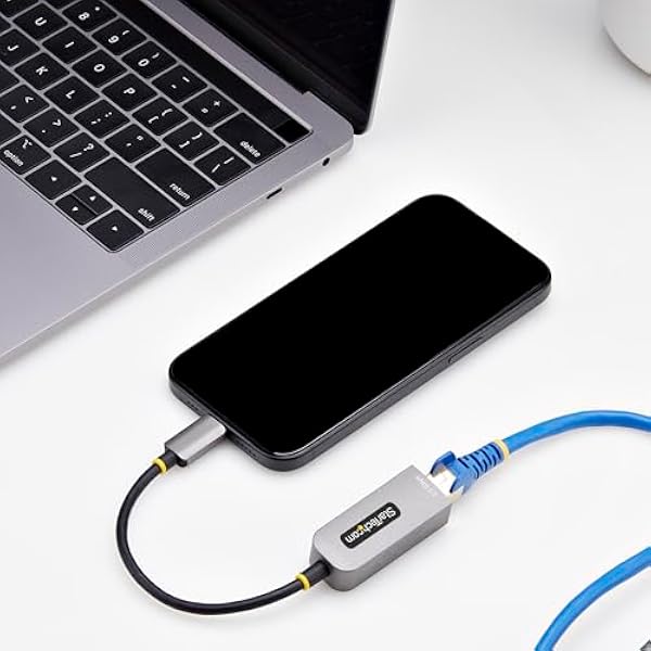 StarTech.com Adapter 2.5GbE USB-C na Ethernet, NBASE-T NIC, USB 3.0 Type-C 2.5/1G Multi Speed Network