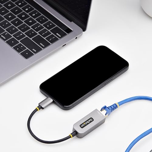 Image of StarTech 2.5GbE USB-C to Ethernet Adapter, NBASE-T NIC, Thunderbolt