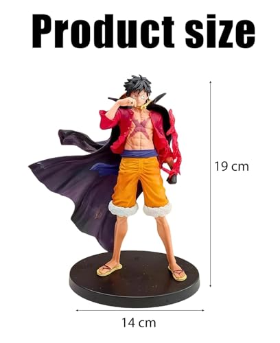 Image of Awestuffs Large Action Figure with Base Limited Edition for Car Dashboard, Decoration, Cake, Office Desk & Study Table Monkey D Fist 1 Piece