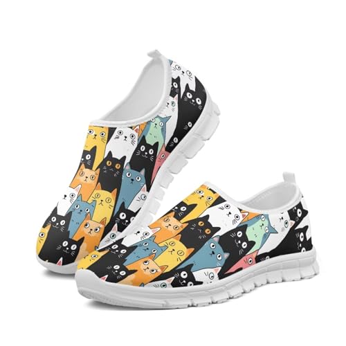 Modysero Slip On Shoes for Women Casual Walking Shoes with No Laces Low Top Lightweight Sneaker for Ladies Print Footwear