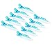 10pcs/set Multicolor Croc Clips Transparent Plastic Hairdresser Clip Hair Styling Sectioning Barrettes Non Slip Alligator Clip Salon DIY Accessories Hairpins for Women and Girls(10pcs-Blue)