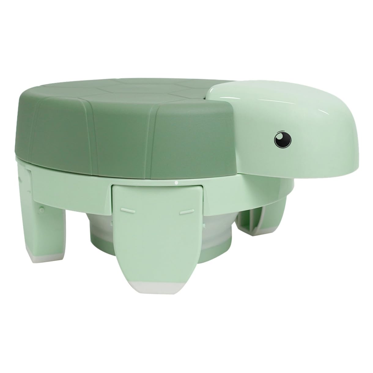 Pot de voyage pliable pour sorties et trajets en voiture avec bébé vert clair