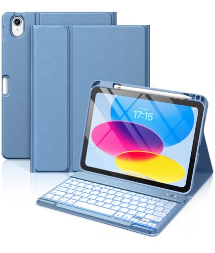 Vobafe Keyboard Case for iPad A16 11th Generation 11 inch/10th Gen 10.9