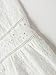 BerryGo Women's Embroidery Button Down Cotton Dress V Neck Spaghetti Strap Maxi Dress White-M