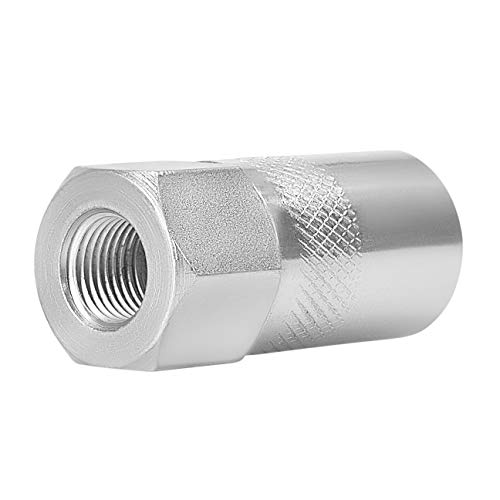 Prolube Heavy Duty 4-Jaw Grease Coupler | With Ball Check | 10,000 Psi | Use With Hand & Air Operated Grease Guns | 1/8” Npt Threads (43522) #TOP4