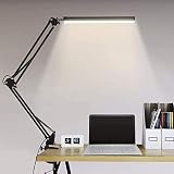 LED Desk lamp, 360 degree adjustable rotary desk lamp, metal bracket rocker arm, no flicker, anti bl