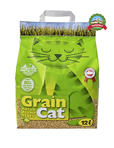 Katzenstreu Grain Cat Natur-Klumpstreu 5×12 L für Katzen