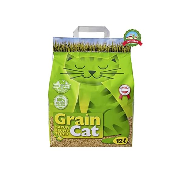 Grain Cat Katzenstreu Natur-Klumpstreu 8x12 L=96 L – Bild 3