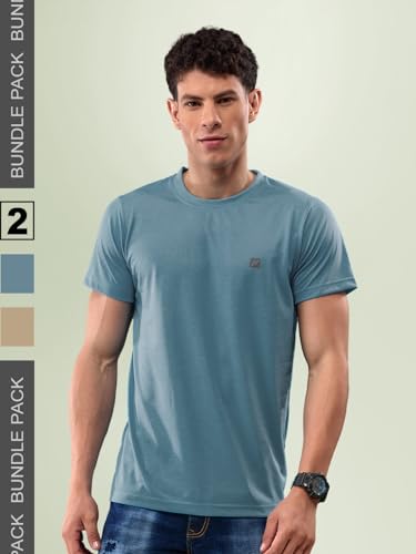 Image of Lux Nitro Pack of 2 Men's Round Neck Tshirt