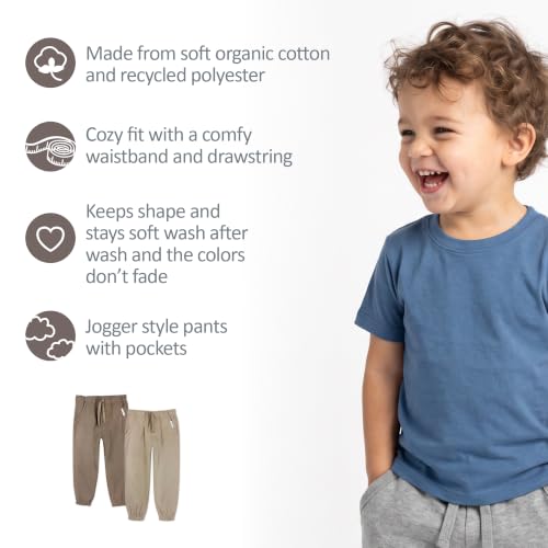 Butterblu Jayden 2-Pack Jogger Sweatpants, Natural Sandstone, 7Y by Butterblu - Used condition - Image 5
