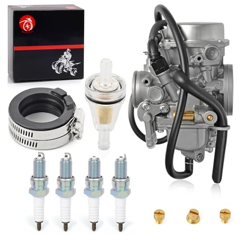 Carburetor Carb and Intake Manifold Spark Plug For HONDA Shadow VLX 600 VT600 VT600C VT600CD Deluxe 1999-2007
