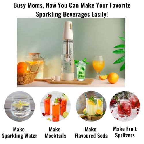 Image of Instacuppa Soda Capsules - Pack of 20, Compatible Only with InstaCuppa Portable Soda Maker Bottle, Carbonates Beverages in 30 Seconds