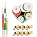 Produktbild HB-DIGITAL 10m Quattro-Kabel Koaxial SAT 4-Fach Kabel Weiß 4-in-1 für Ultra HD 4K DVB-S / S2 DVB-C und DVB-T / T2 BK Anlagen + 10 vergoldete F-Stecker SET Gratis dazu (Quattro, Quad Kabel)