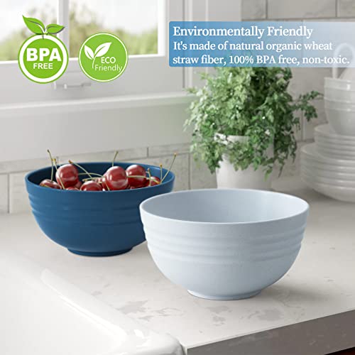 Homestockplus [Set Of 6] 68 Oz Salad Bowls Large Serving Bowls Unbreakable Ramen Bowl For Salad, Soup, Ramen, Noodle, Oatmeal, Snack Apply To Kitchen, Freezer,Dishwasher & Microwave Safe #TOP3