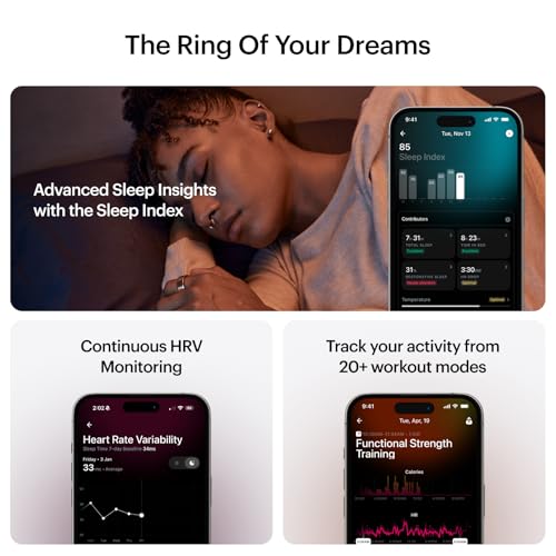 ULTRAHUMAN Ring AIR (Certified Renewed) – Smart Ring Health Tracker, Size First Sizing Kit, Sleep Tracker, Smart Ring for Men/Women, Fitness Tracker (Aster Black, 7) by ULTRAHUMAN - Image 6