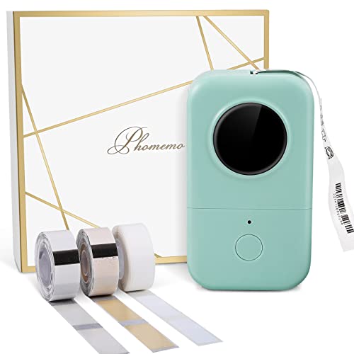 Phomemo D30 Label Printer-,3 roll Papel, Verde Cover