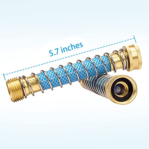 Fevone Garden Hose Extension, Flexible Hose Protector With Coil Spring, Drinking Water Safe, 2 Pack #TOP2