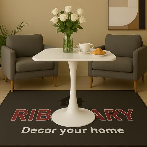 Image of Square Wooden Pedestal Table, Accent Bedside Table,Modern Coffee End Table for Living Room, Bedroom and Balcony with Square Design Table (White)