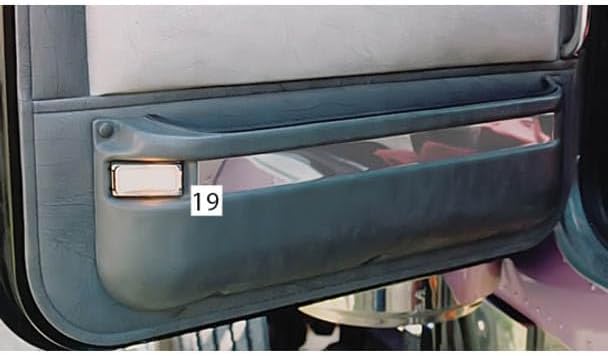 Technical Precision Replacement for Peterbilt 379 Year 1987 Stainless Steel Lower Door Panel Trim