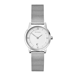 Sekonda Women's Quartz Watch with Silver Dial Analogue Display and Silver Stainless Steel Bracelet 2101.27