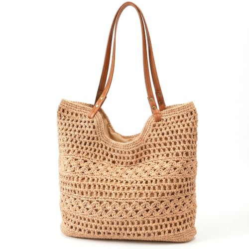 Sac fourre-tout en crochet : le sac de plage d'été spacieux pour le quotidien