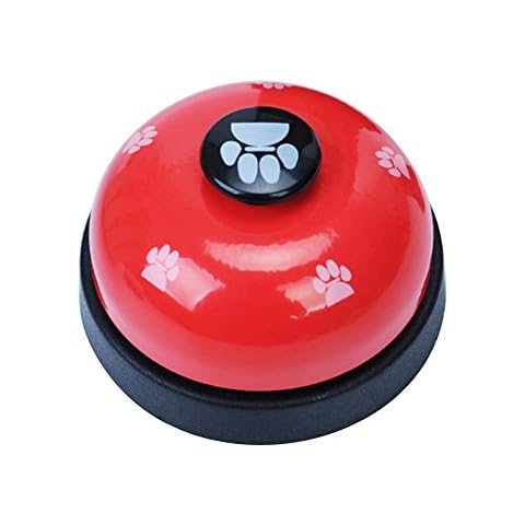 iodvfs Pet Training Bell, Metal Dog Bells for Potty Training and Communication Device (Red) Cover
