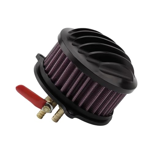 nettoyeur d'air moto Filtre à Air pour moto, systèmes d'admission de filtre à Air Vintage Convient pour Benda BD300 V302C, Convient pour Keeway v-cruise 125(Black red)