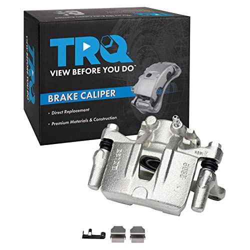 Image of TRQ Rear Left Brake Caliper w /Bracket Drivers Side