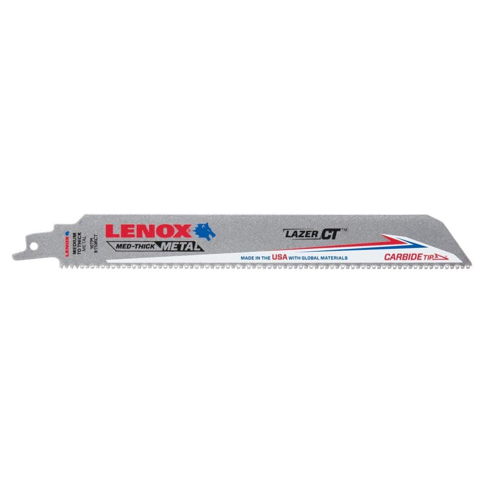 Scier du métal sans effort avec la lame Lenox Recips 9110RCT 9 pouces