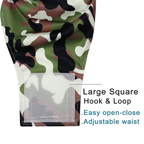 Joydaog Reusable Belly Bands For Small Dogs,3 Pack Premium Washable Dog Diapers Male Puppy Nappies Wrap Camo,S #TOP7