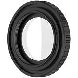 Fauhapyway Protezione per obiettivo in vetro per DJI per Osmo per NANO, protezione impermeabile rimovibile, copertura antigraffio per action camera esterna, nero